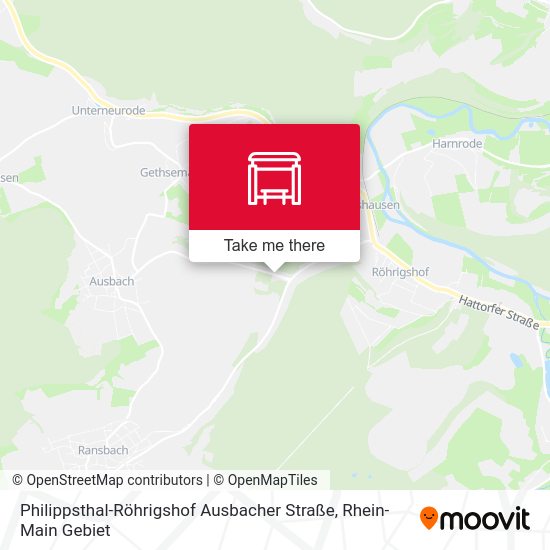 Карта Philippsthal-Röhrigshof Ausbacher Straße