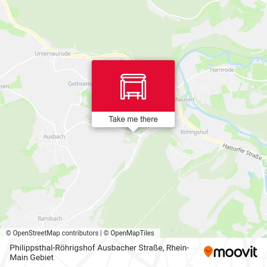 Карта Philippsthal-Röhrigshof Ausbacher Straße