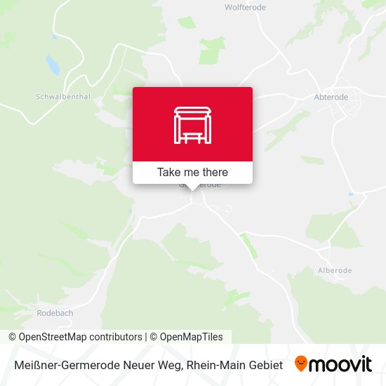 Карта Meißner-Germerode Neuer Weg