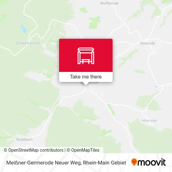 Карта Meißner-Germerode Neuer Weg
