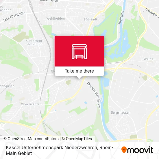 Карта Kassel Unternehmenspark Niederzwehren