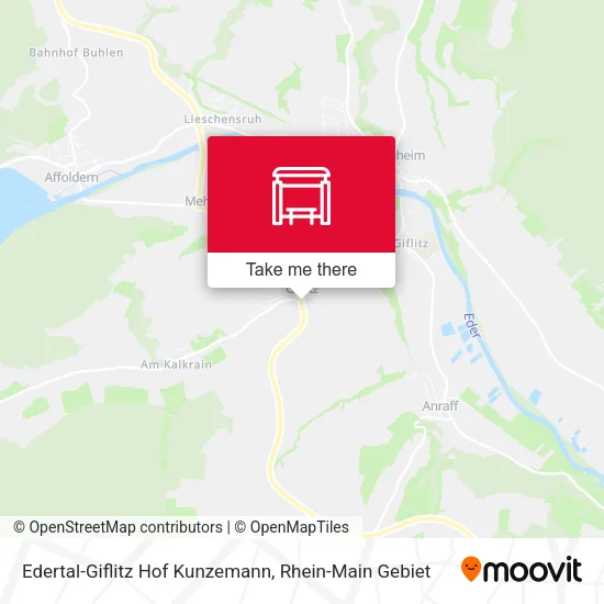 Карта Edertal-Giflitz Hof Kunzemann