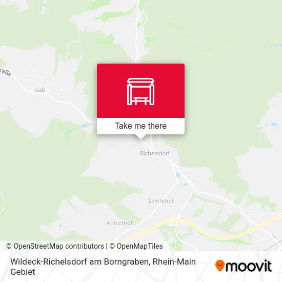 Карта Wildeck-Richelsdorf am Borngraben