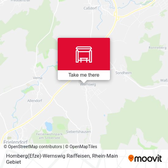 Карта Homberg(Efze)-Wernswig Raiffeisen