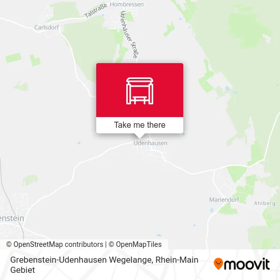 Карта Grebenstein-Udenhausen Wegelange