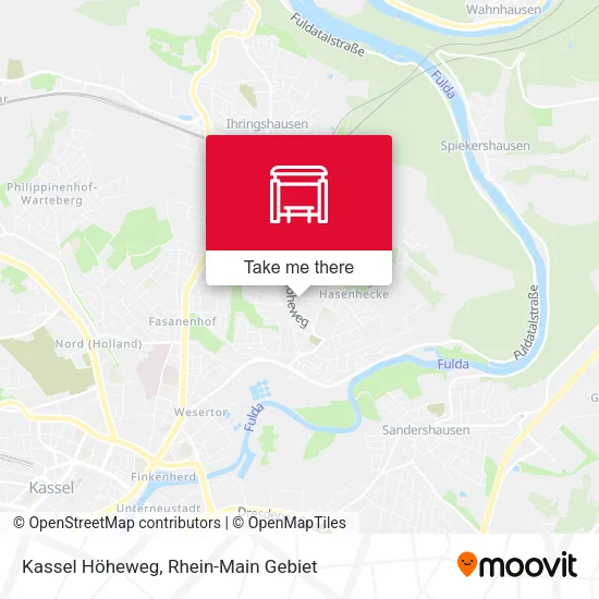 Карта Kassel Höheweg