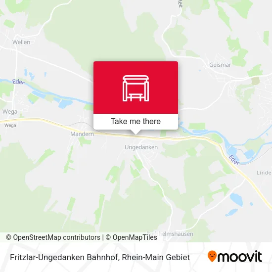 Карта Fritzlar-Ungedanken Bahnhof
