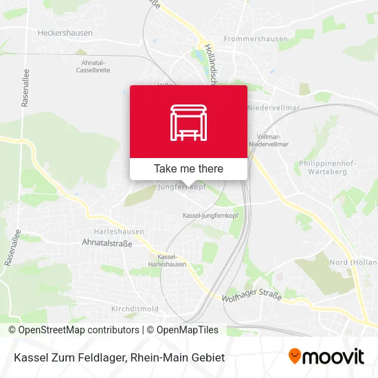 Карта Kassel Zum Feldlager