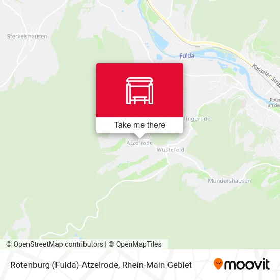 Rotenburg (Fulda)-Atzelrode map