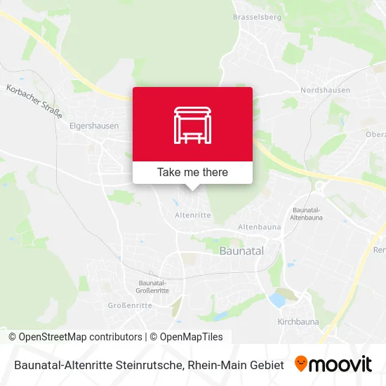 Карта Baunatal-Altenritte Steinrutsche
