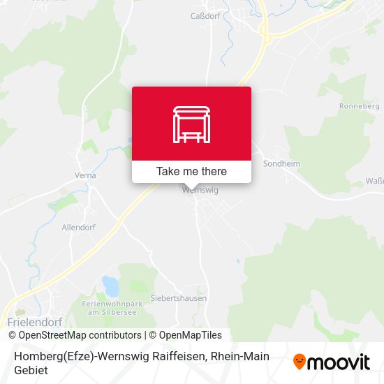 Карта Homberg(Efze)-Wernswig Raiffeisen