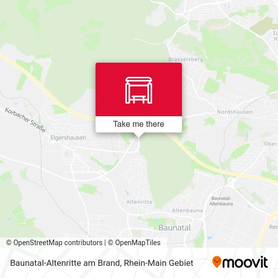 Карта Baunatal-Altenritte am Brand