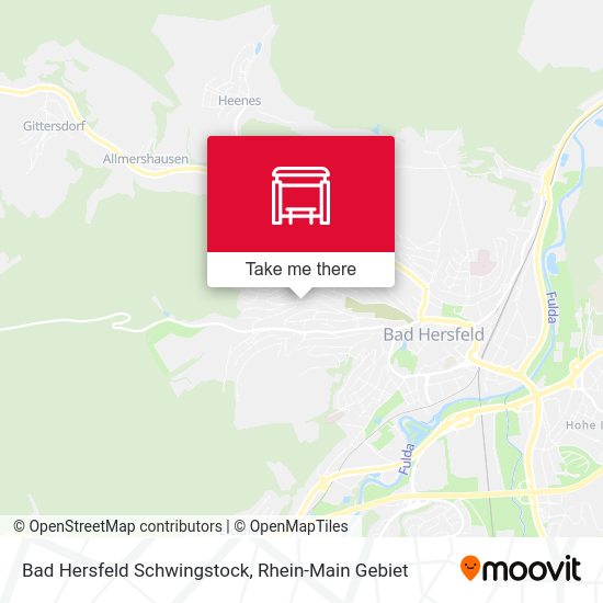 Карта Bad Hersfeld Schwingstock