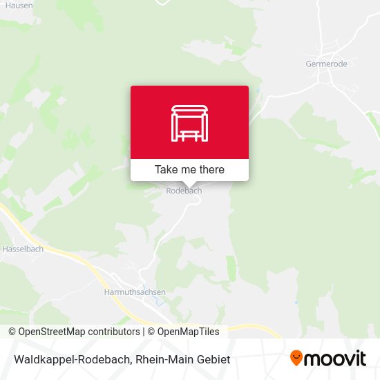 Карта Waldkappel-Rodebach