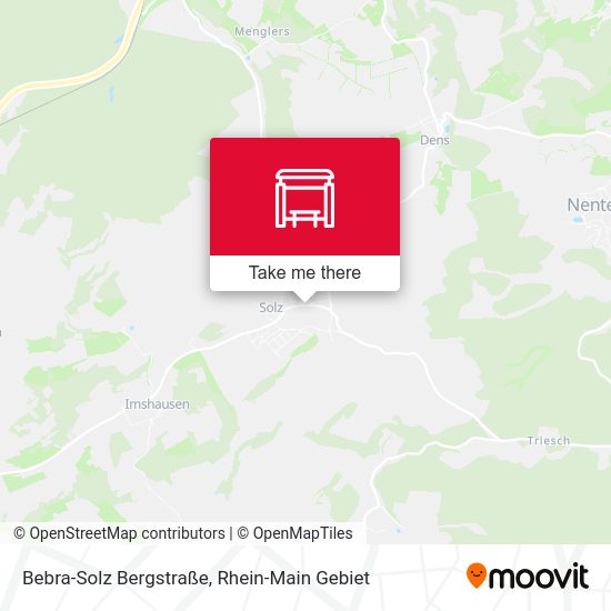 Карта Bebra-Solz Bergstraße