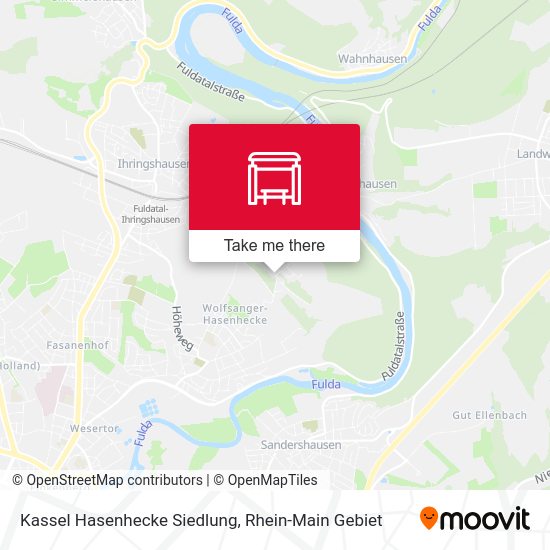 Карта Kassel Hasenhecke Siedlung