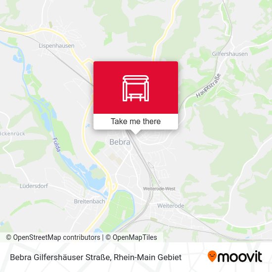 Карта Bebra Gilfershäuser Straße