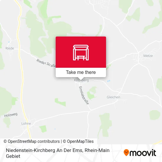 Карта Niedenstein-Kirchberg An Der Ems