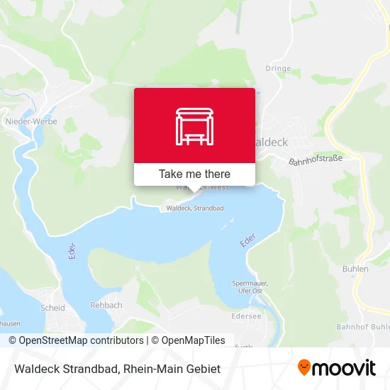 Waldeck Strandbad map