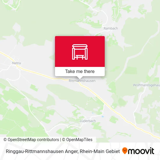 Карта Ringgau-Rittmannshausen Anger