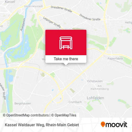 Kassel Waldauer Weg map