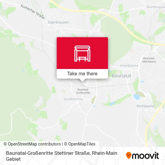 Карта Baunatal-Großenritte Stettiner Straße