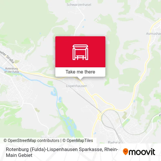 Карта Rotenburg (Fulda)-Lispenhausen Sparkasse