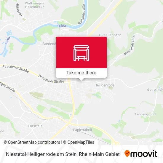 Карта Niestetal-Heiligenrode am Stein