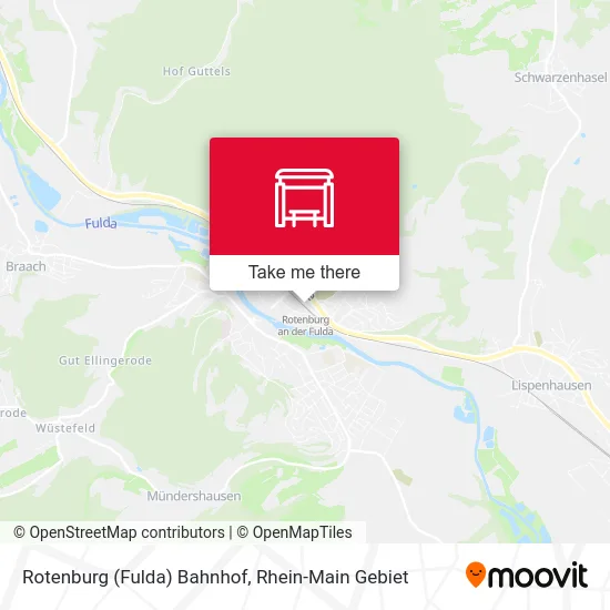 Rotenburg (Fulda) Bahnhof map