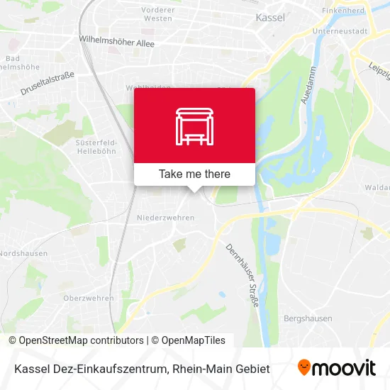 Карта Kassel Dez-Einkaufszentrum
