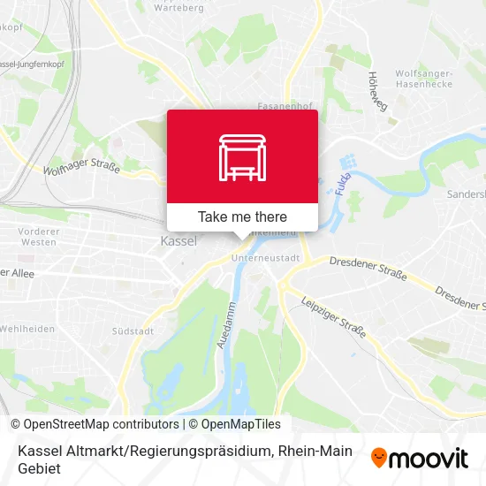 Карта Kassel Altmarkt / Regierungspräsidium