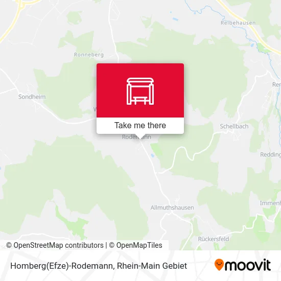 Карта Homberg(Efze)-Rodemann