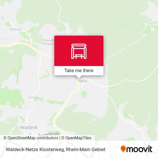 Карта Waldeck-Netze Klosterweg