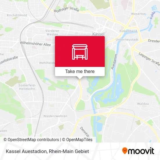 Карта Kassel Auestadion