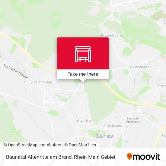 Карта Baunatal-Altenritte am Brand