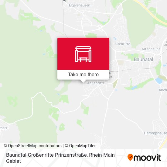 Карта Baunatal-Großenritte Prinzenstraße