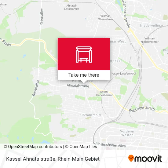 Карта Kassel Ahnatalstraße