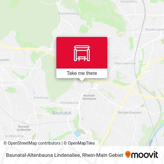 Карта Baunatal-Altenbauna Lindenallee