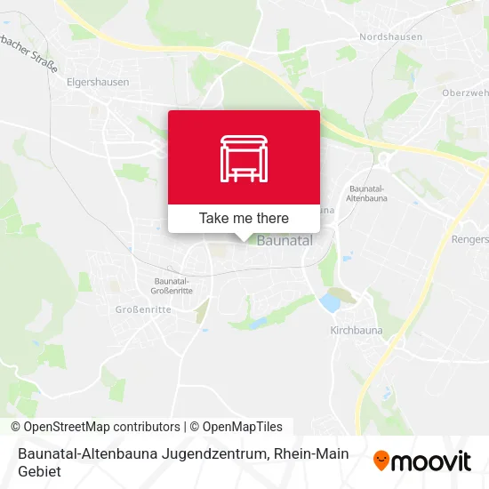 Карта Baunatal-Altenbauna Jugendzentrum