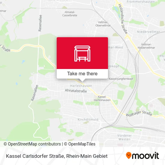 Карта Kassel Carlsdorfer Straße