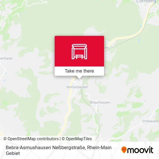 Карта Bebra-Asmushausen Neßbergstraße