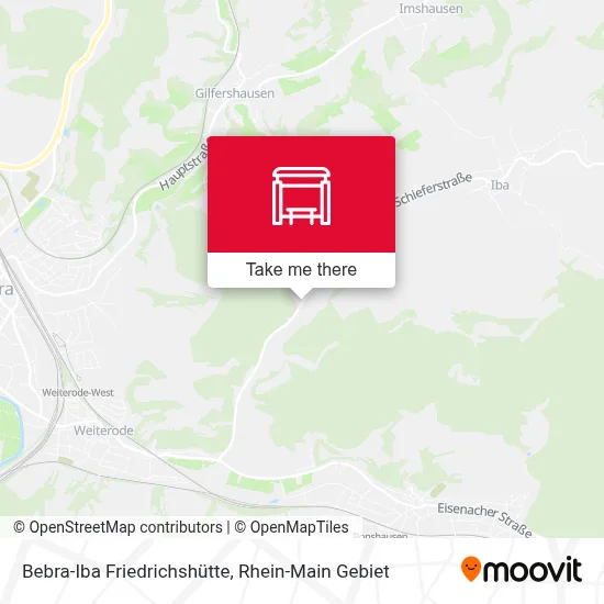 Bebra-Iba Friedrichshütte map