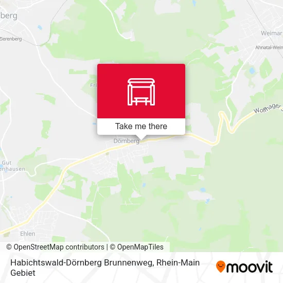Карта Habichtswald-Dörnberg Brunnenweg