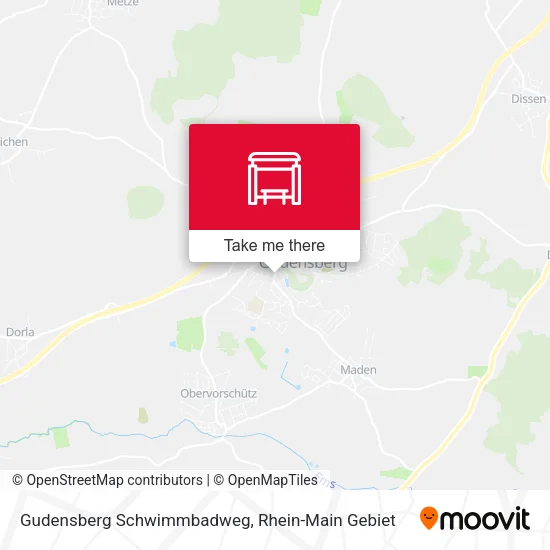 Карта Gudensberg Schwimmbadweg