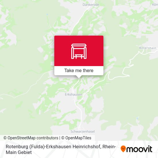 Карта Rotenburg (Fulda)-Erkshausen Heinrichshof