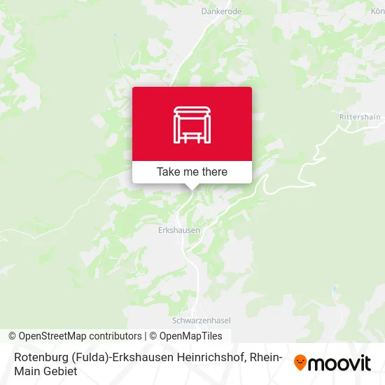 Карта Rotenburg (Fulda)-Erkshausen Heinrichshof