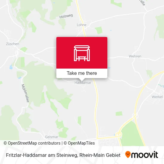 Карта Fritzlar-Haddamar am Steinweg