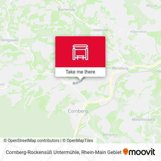 Карта Cornberg-Rockensüß Untermühle