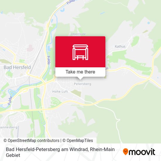 Карта Bad Hersfeld-Petersberg am Windrad