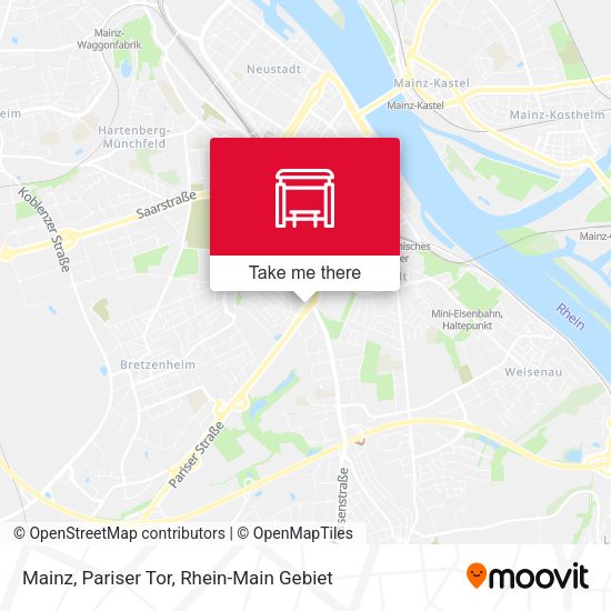 Карта Mainz, Pariser Tor